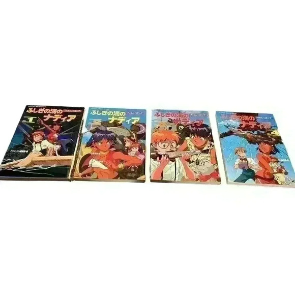 Set of 4 Secret of Blue Water Nadia Film Books Vol. 1-4 Japanese Anime Comics - Picture 1 of 7